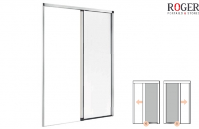 Moustiquaire Enroulable Horizontale Premium 1 Vantail - Largeur Jusqu'à 1,80 m - Hauteur jusqu’à 2,70 m