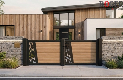 Portail aluminium ajour&eacute; ou plein : lequel choisir pour votre maison ?
